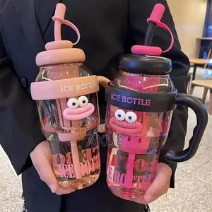 Large Water Bottle With Straw