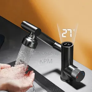 Digital Display Rotatable Japanese Style Bathroom Faucet Basin Tap H C