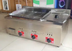 Gas Griddle With Fryer