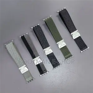 Nylon Sports Loop Band Strap for Apple Watch 4 to Se 44/45/46/49mm