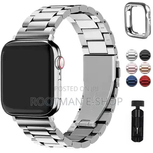 Apple Watch Band Metal Strap With Case for Apple Watch Series 1 to Se