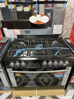 Volcano 60x90 Five Burner (Black) Gas Cooker