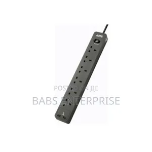 Apc Surge Arrest Essential Surge Protector 6x Bs1363 Outlet Plug/2m