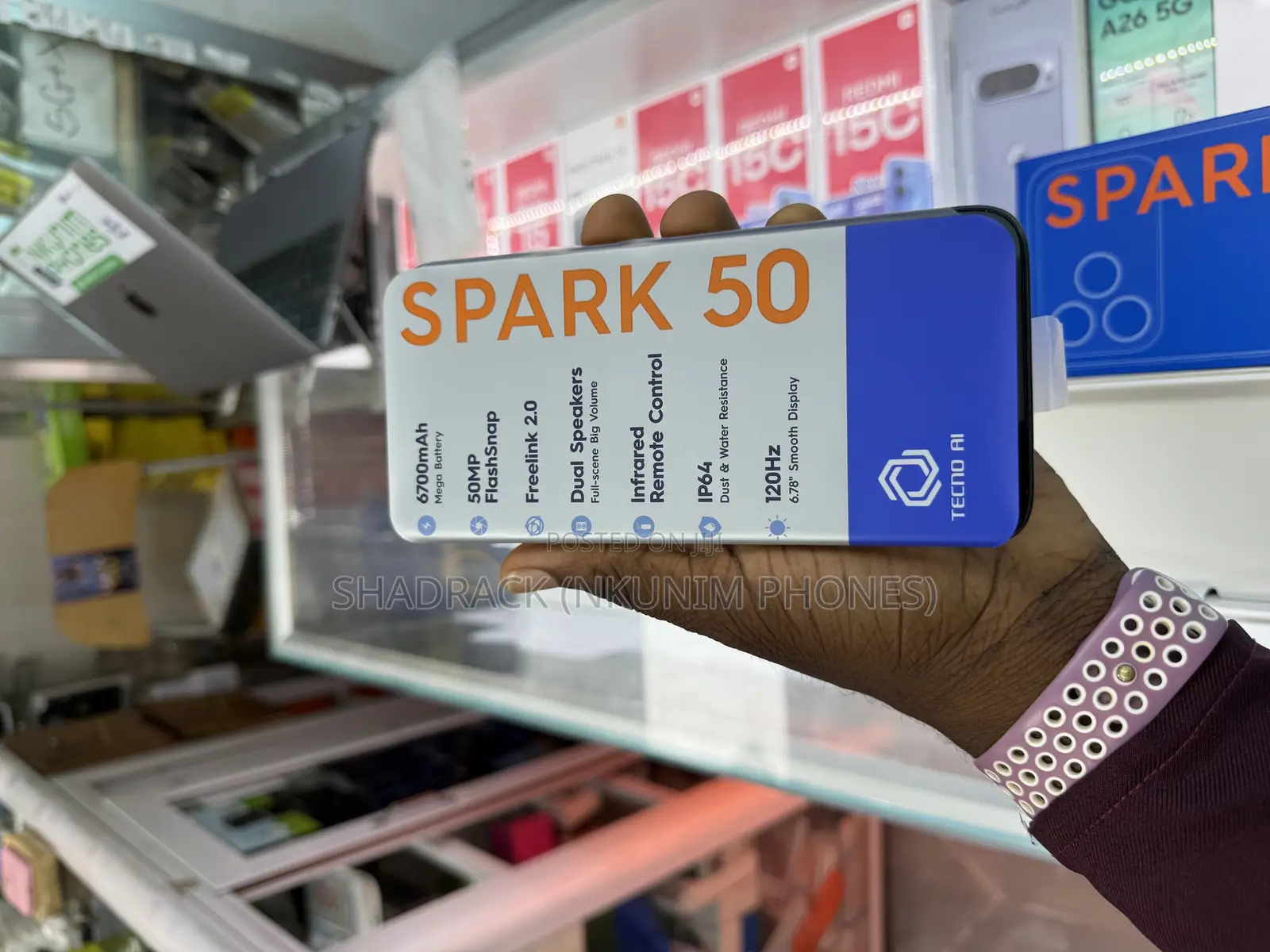 New Tecno Spark 50 128 GB Black