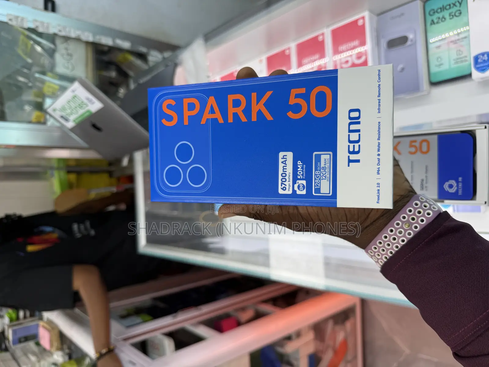New Tecno Spark 50 128 GB Black