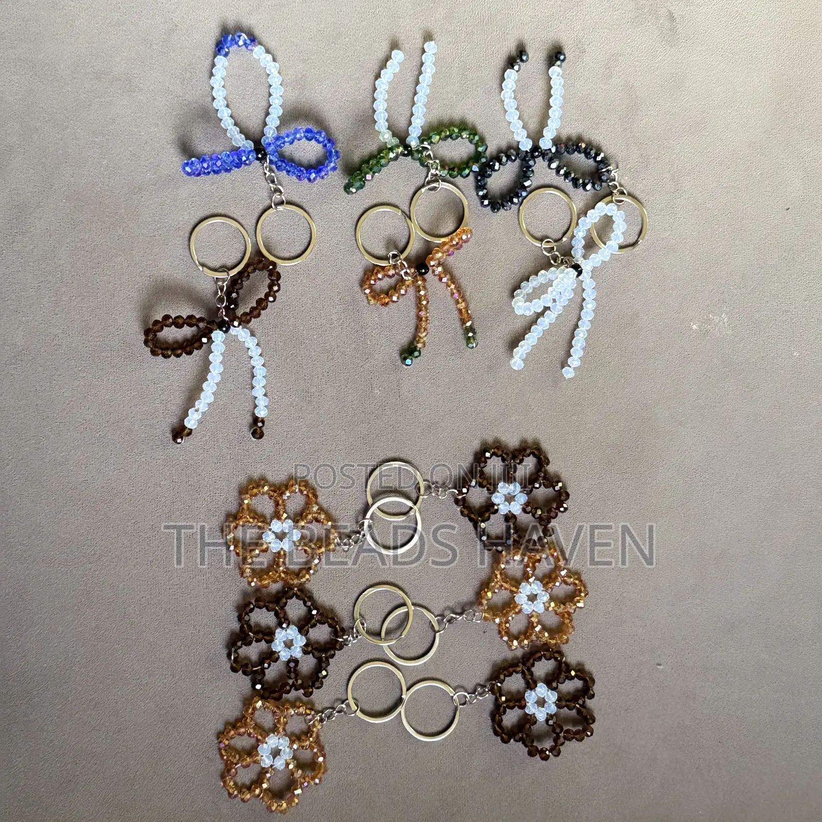Handmade Beaded Keychains/Keyholders