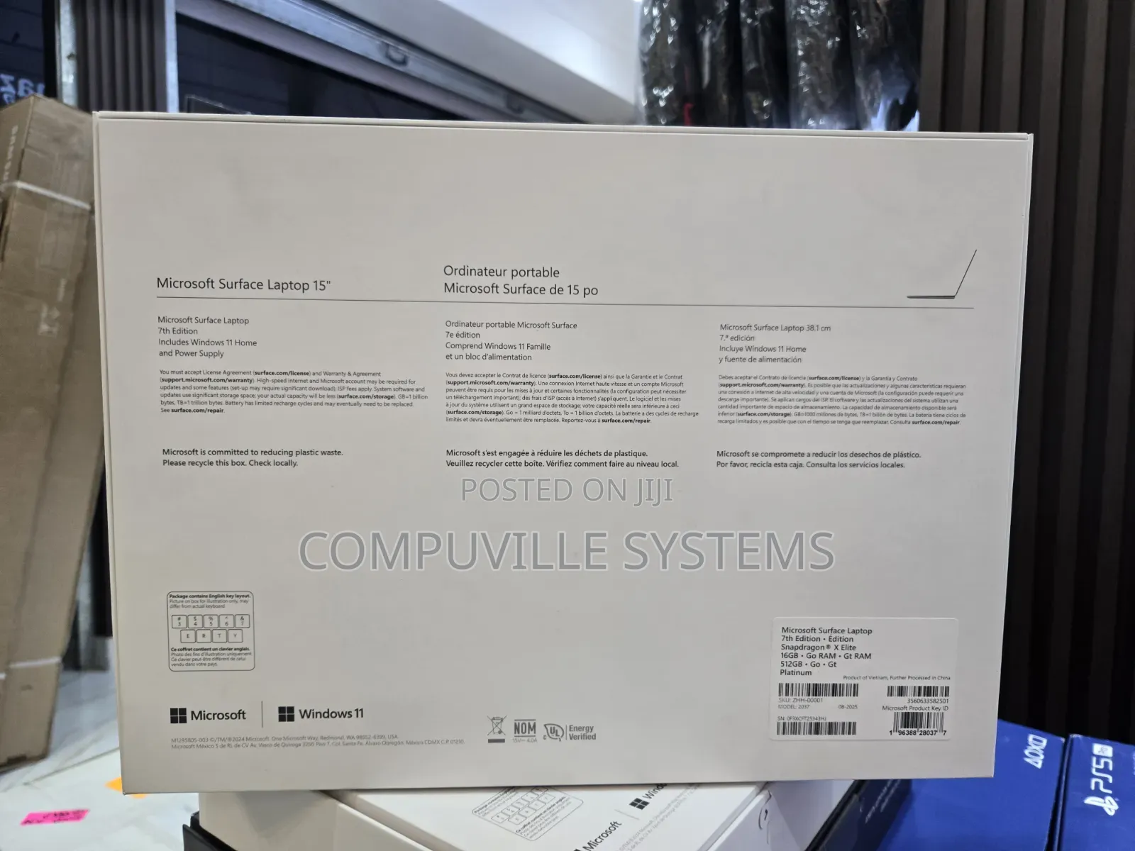 New Microsoft Surface Laptop 7 16GB Qualcomm Snapdragon X Elite 512GB