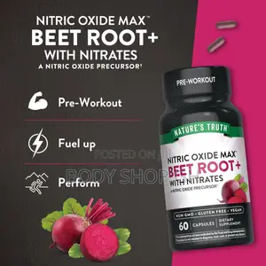 Beet Root Capsules | Nitric Oxide for Men and Women- 60 Caps