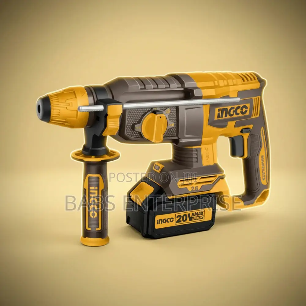 Ingco 20v Lithium-Ion Cordless Brushless Rotary Hammer - Crhli202682