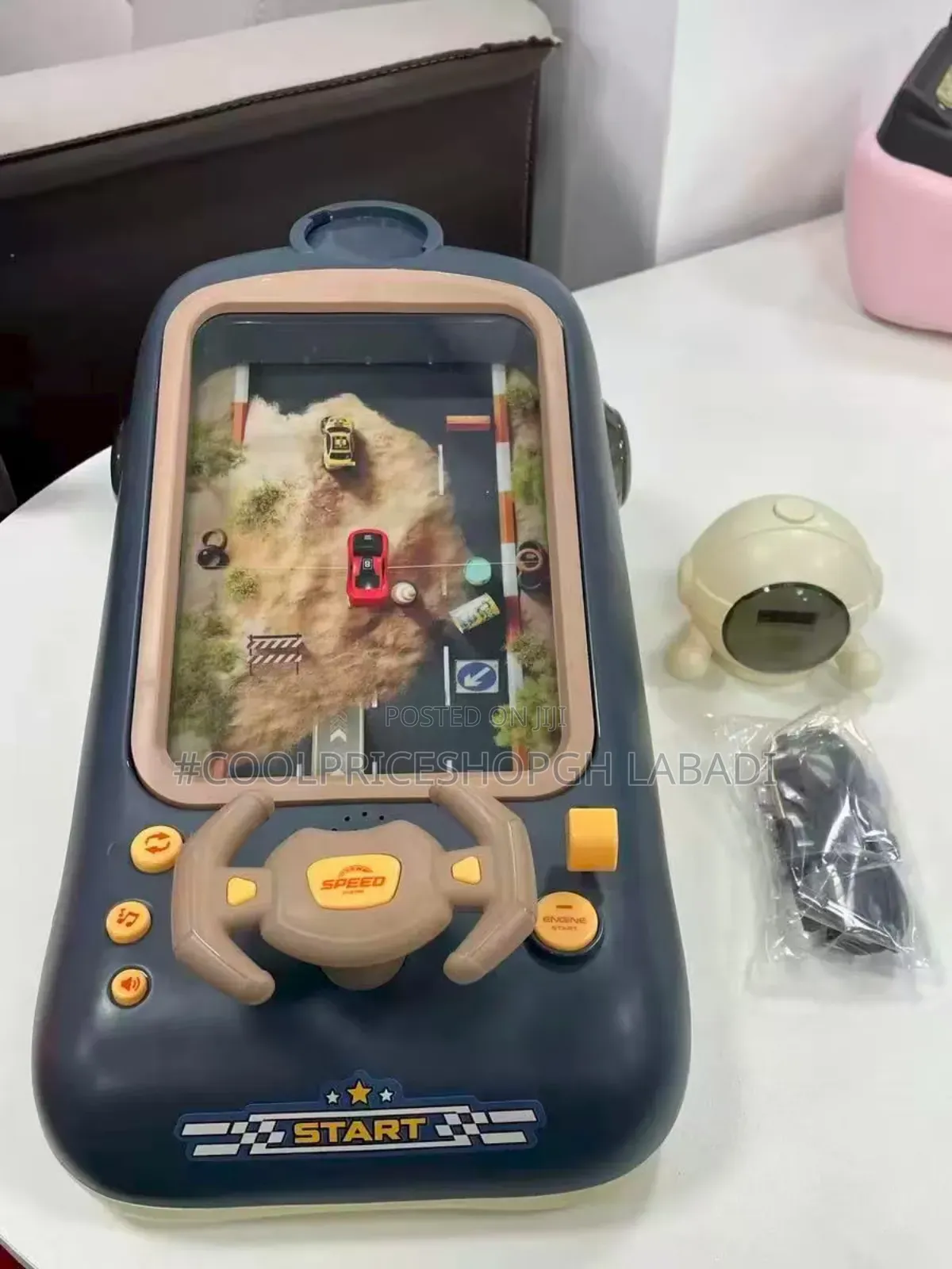 Kids Racing 3d Car With Steering Wheel Control