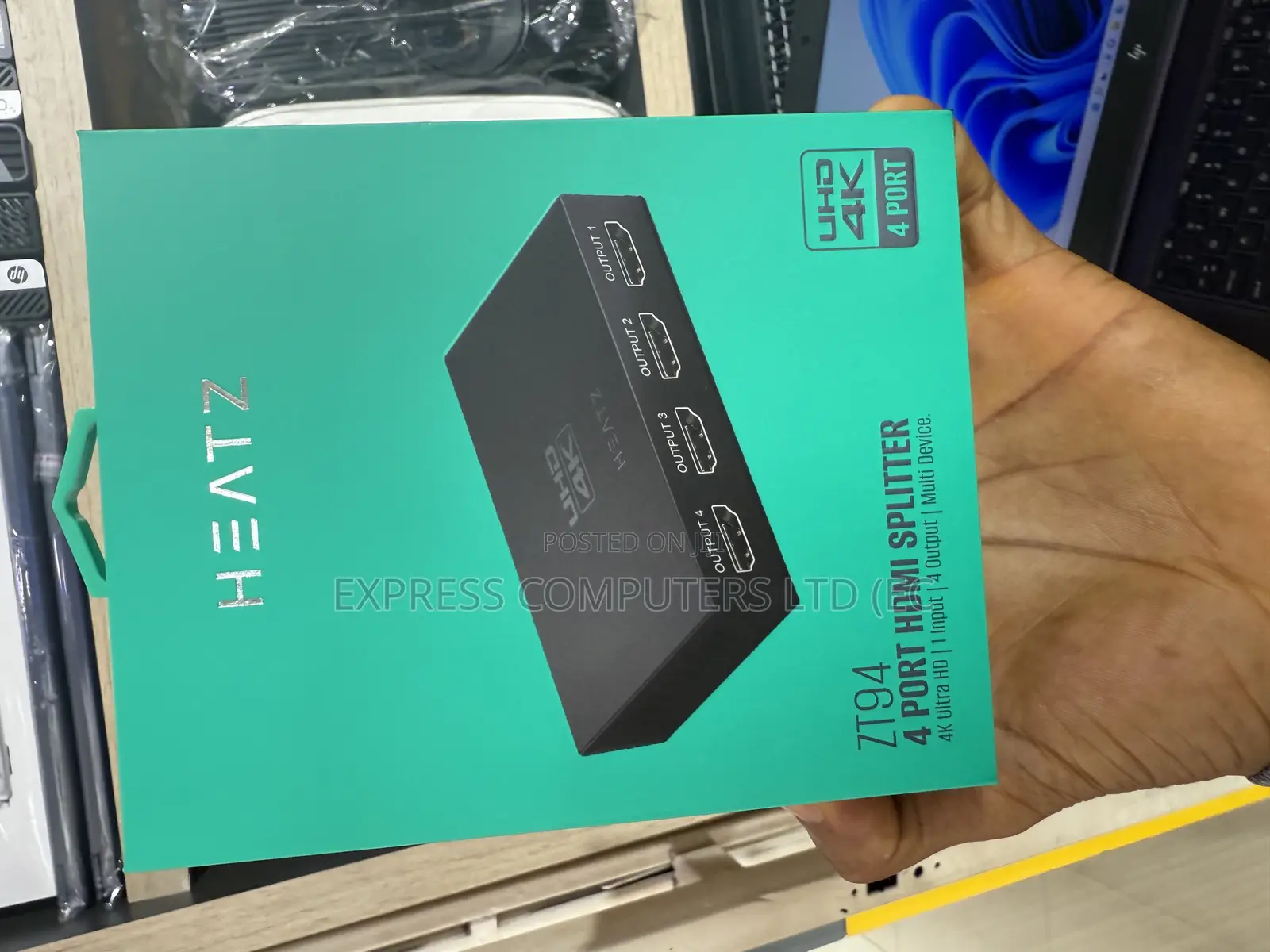 Hdmi Splitter Ultra Hd 4 Port Display Original Splitter Heatz