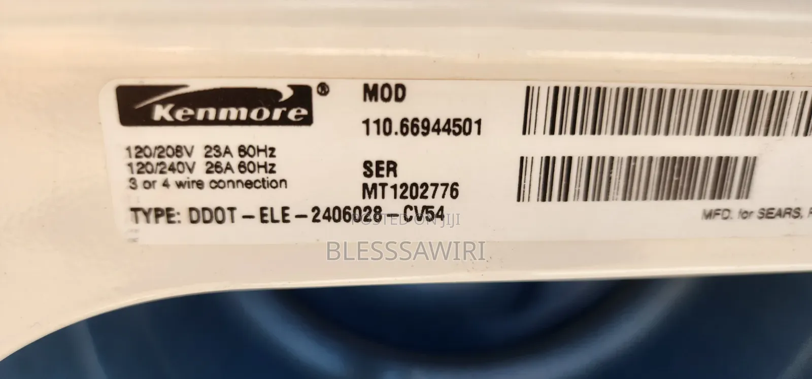 Kenmore 22kg Washing Machine Manual Dryer From Usa