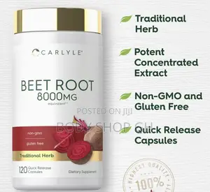 Natural Nitric Oxide Booster - Extra Strength Beet Root Supplement