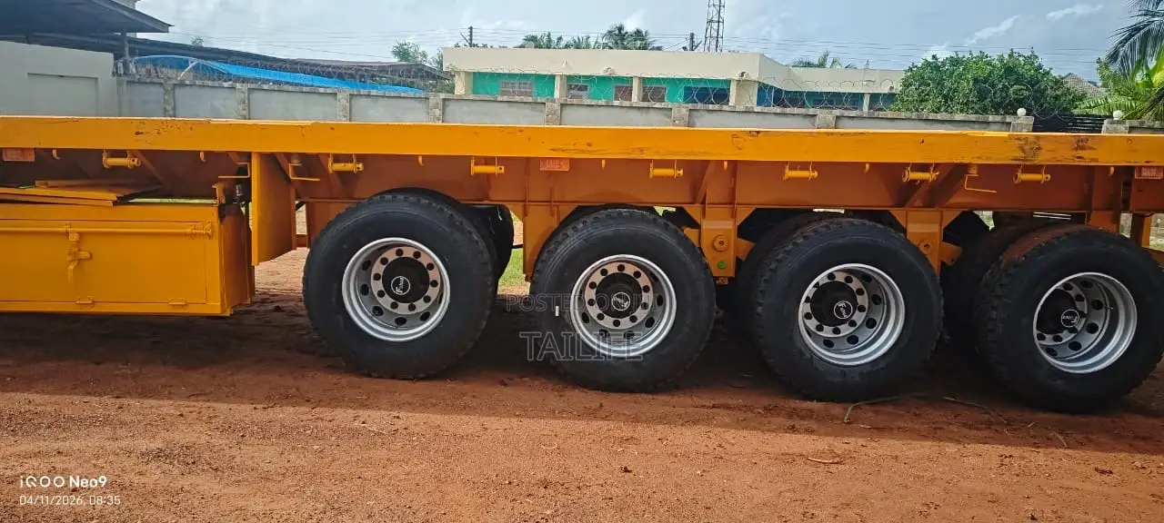 Flatbed Trailer Brand New 4 Axle – Front Lift Axle, Heavy Duty (Tema)