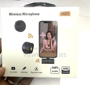 Sx21 Wireless Lavalier Microphone for iPhone, iPad and Android