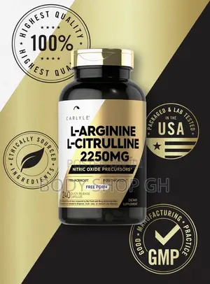 L-Arginine + L-Citrulline Supplement - Natural Nitric Oxide Booster