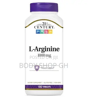 L-Arginine 1000mg, Maximum Strength - Natural Nitric Oxide Booster