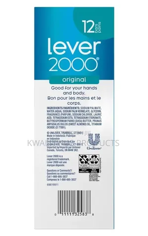 Lever 2000 Original Scent Bar Soap - 12 Pack