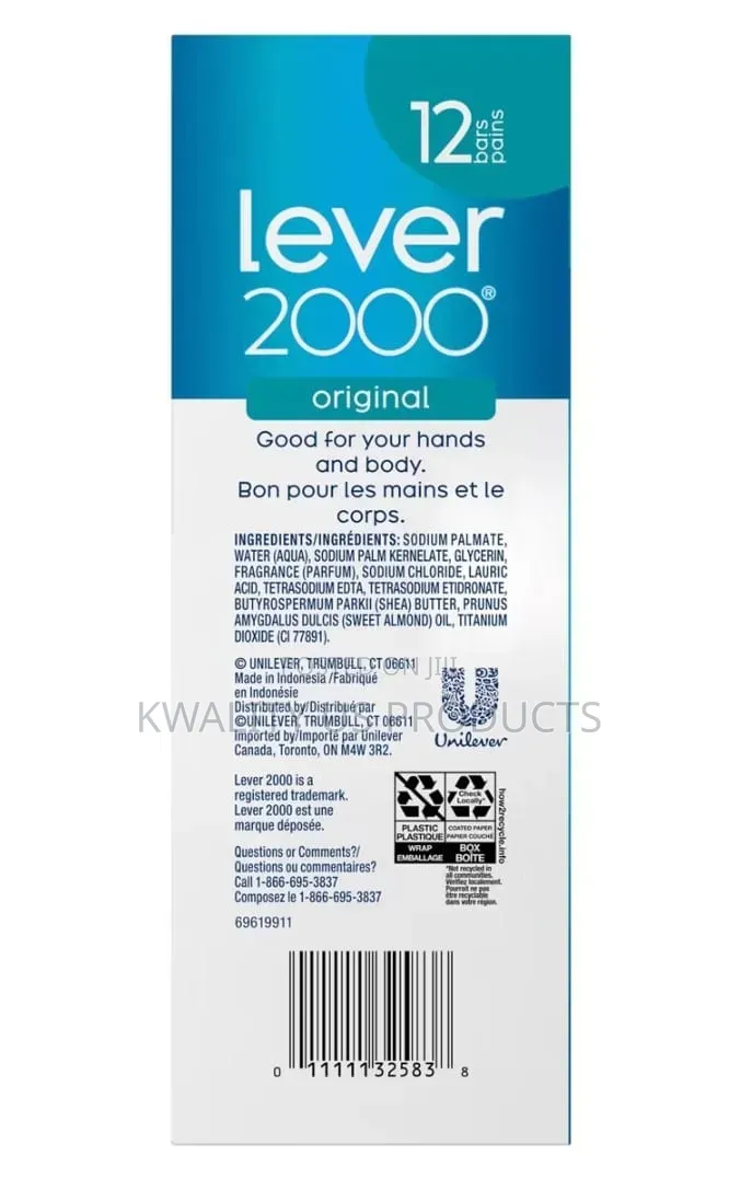 Lever 2000 Original Scent Bar Soap - 12 Pack