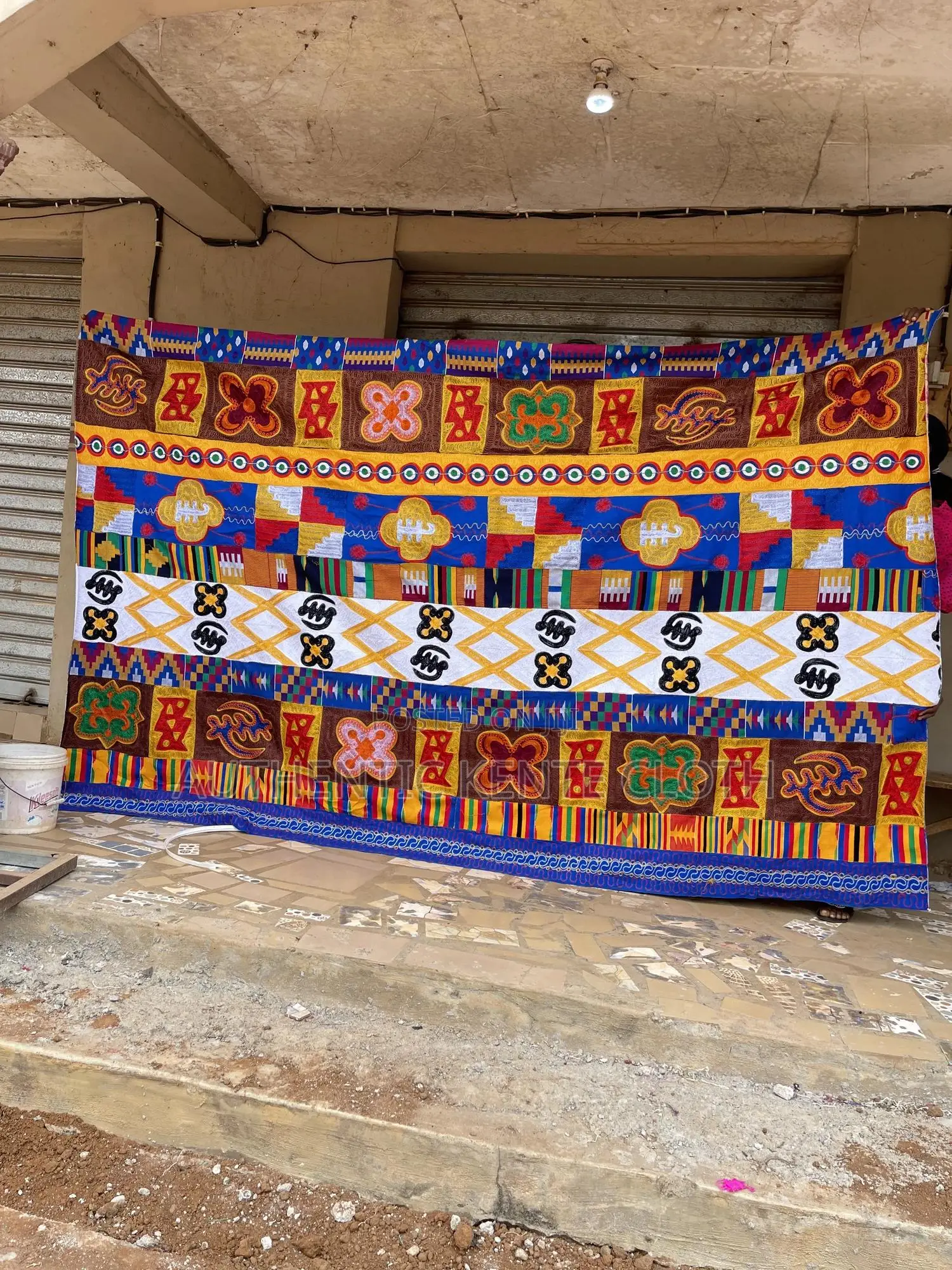 2026 Latex Original Kente From Bonwire for Noble Men