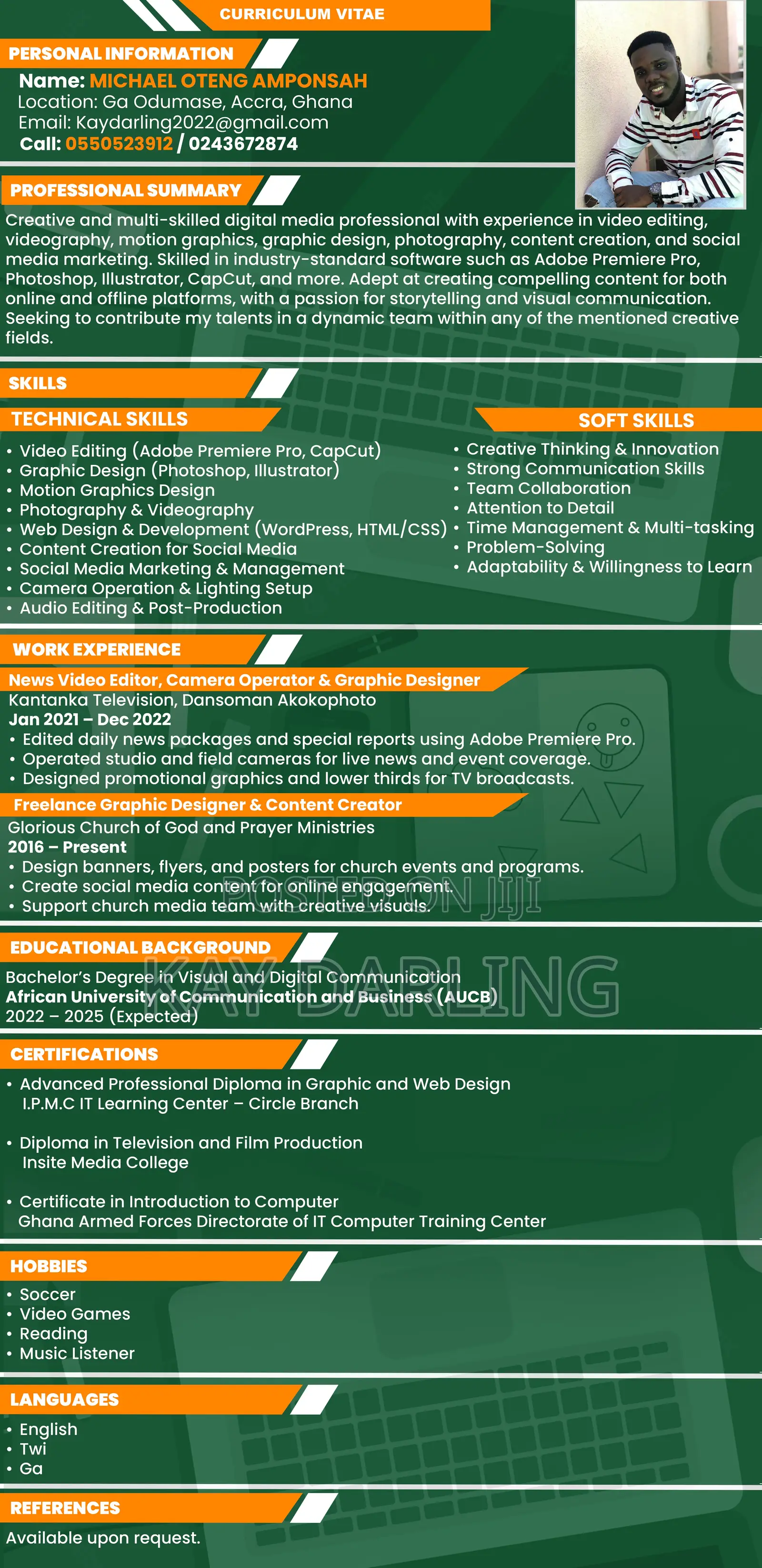 Computing IT CV