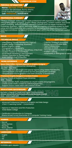 Computing IT CV