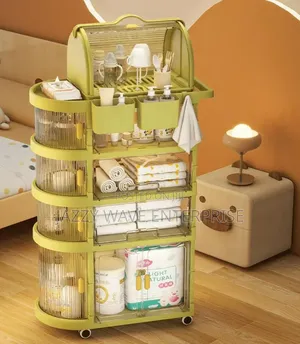 Kids Cabinet Storage Rack