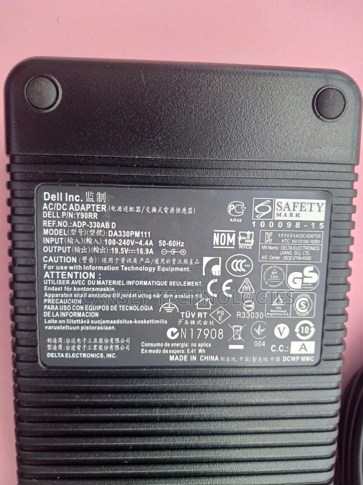Original Dell Big Pin Charger 330w