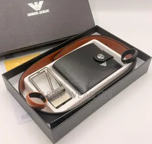 Quality Armani Belt and Wallet