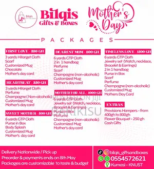 Mother’S Day Packages