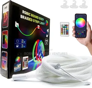 5meter Bluetooth Rgb Braided Neon Led Strip Light Usb 5v Waterproof