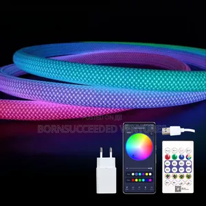 Usb Powered Rgbic Woven Neon Rope Light – 360° Waterproof