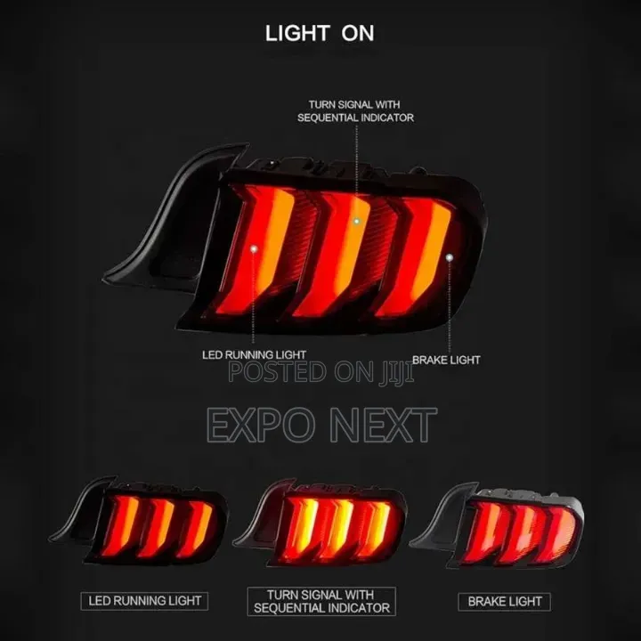 Led Tail Lights for Ford Mustang Abs Plastic 2015-2022