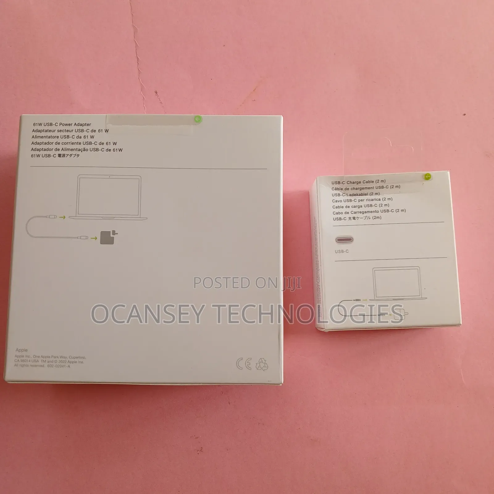 Original Apple Type-C 61w Macbook Complete Charger With Uk Plug