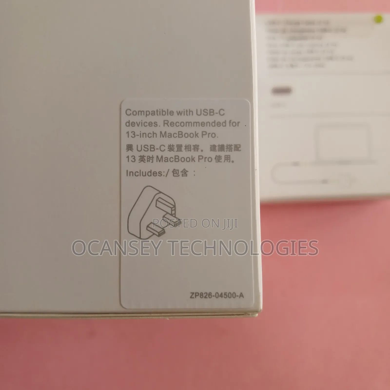 Original Apple Type-C 61w Macbook Complete Charger With Uk Plug