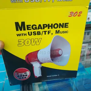 30w Megaphone With Usb/Tf, Music