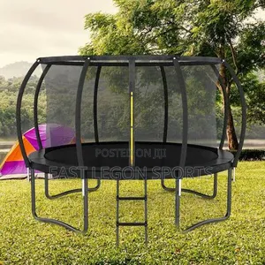 12ft Trampoline With Basketball Hoop 120kg New Jump Bouncy