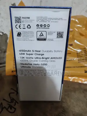 New Tecno Camon 50 256 GB Silver