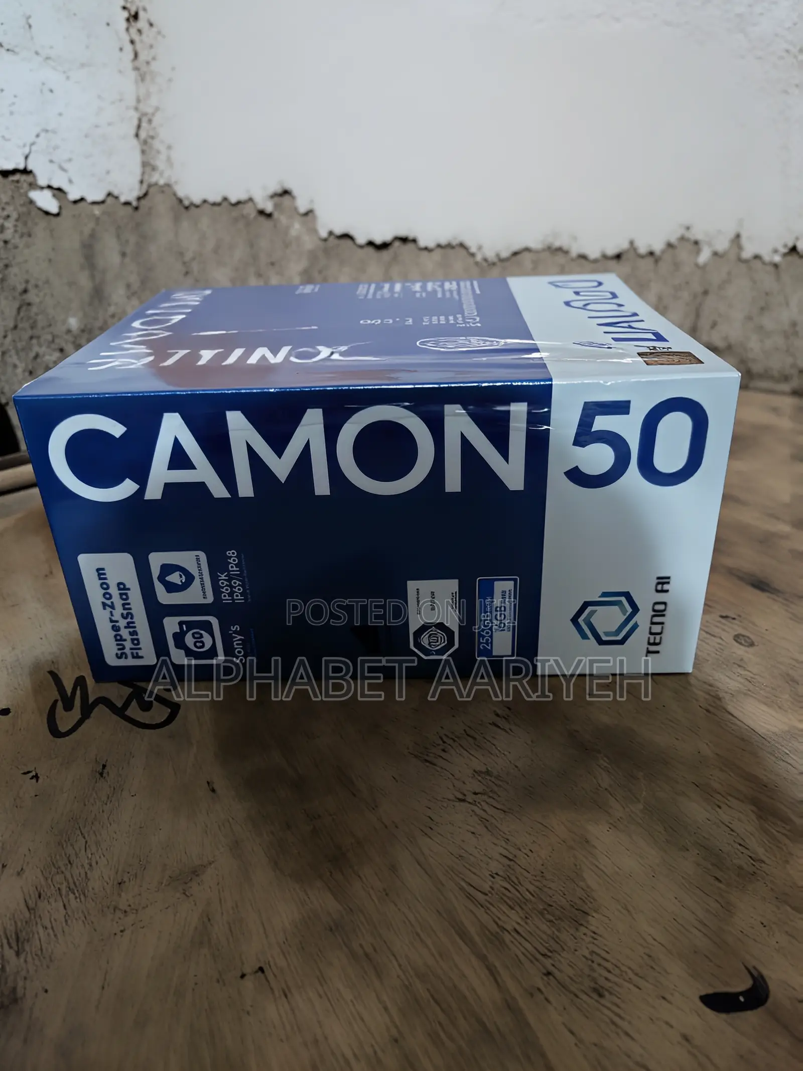 New Tecno Camon 50 256 GB Silver