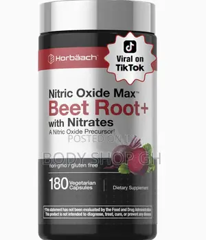 Nitric Oxide Beet Root Capsules | 180 Count - Nitric Oxide Booster