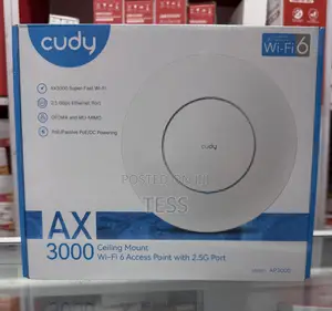 Cudy Wireless Access Point Ceiling Mount Ap3000 Ax3000 Wifi 6