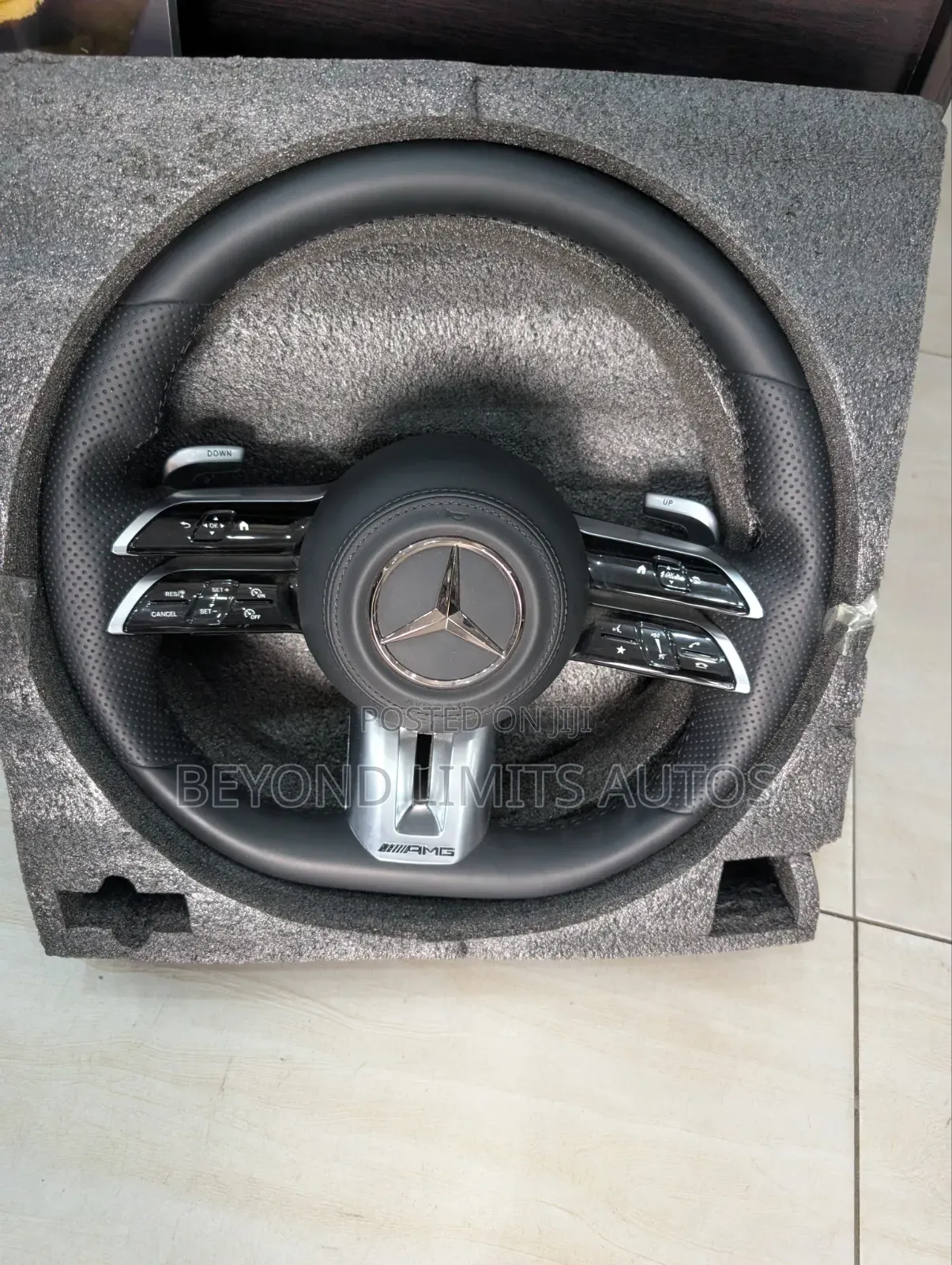 Mercedes Benz C300/ E Class Black Carbon Fiber Upgrade Steering Wheel