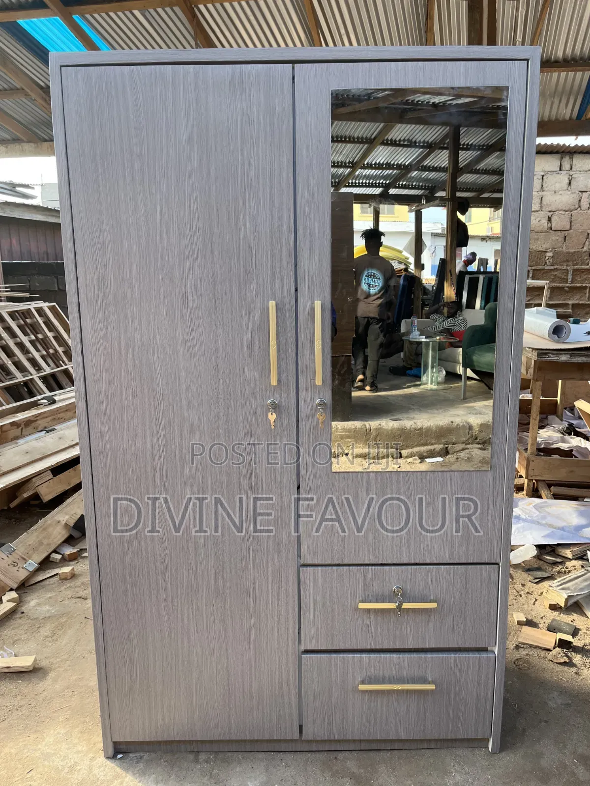 Brand New Double Doors Wardrobe Available in Store