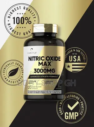 Nitric Oxide Max 3000mg | 120 Caps| With L-Arginine + L-Citrulline