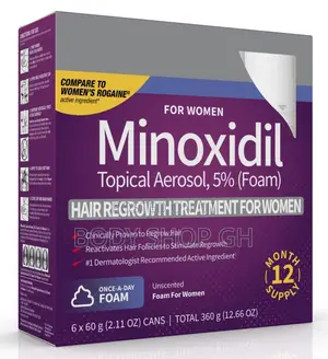 Kirkland Minoxidil Foam for Women - Hair Regrowth Treatment / Rogaine