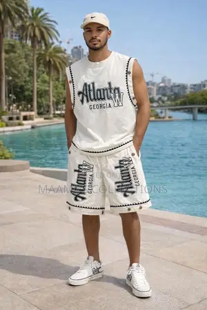 Men’S Casual Sleeveless / Armless Top and Down Shorts