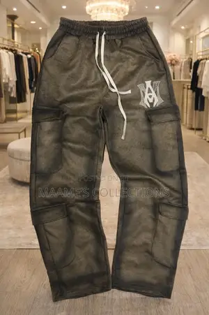 Men’S Wide-Leg Cargo Pants/ Sweatpants/ Joggers