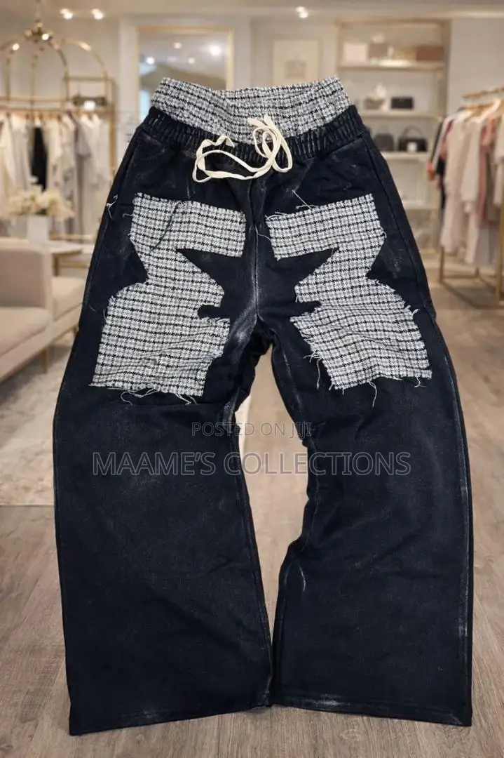 Men’S Wide-Leg Cargo Pants/ Sweatpants/ Joggers