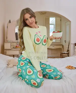 Pattern Long Sleeve Pyjamas Set