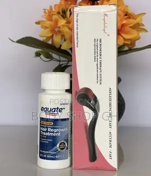 Extra Strength Equate Minoxidil + Derma Roller - Kirkland Minoxidil
